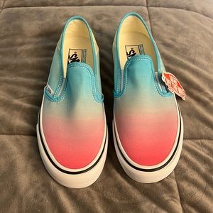 Vans slip one rainbow tie dye size 9